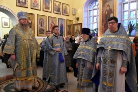 Архиерейское служение в Праздник Сретения Господня