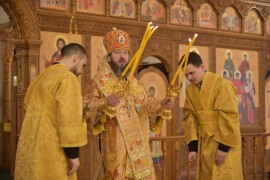 Божественная Литургия в Неделю по 35-ю по Пятидесятнице в главном храме Рудного Алтая