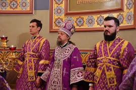 Неделя Торжества Православия. Епископ Каскеленский Геннадий совершил Литургию во Владимирском храме Алматы