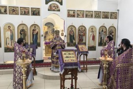 Память святых сорока Севастийских мучеников молитвенно почтили в Михаило-Архангельском храме Павлодара