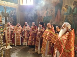 Служение наместника Чимкентской и Туркестанской епархии иеромонаха Хрисанфа (Коноплева) во дни Светлой седмицы 2022 года
