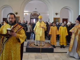 Архиепископ Павлодарский и Экибастузский Варнава возглавил празднование Торжества Православия в главном храме Павлодарской епархии