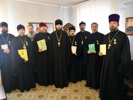В Костанайском епархиальном управлении состоялось награждение духовенства епархии