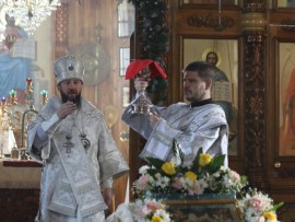 Служение епископа Амфилохия в день Собора Пресвятой Богородицы