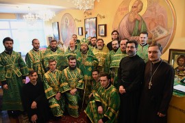 Епископ Каскеленский Геннадий молитвенно отметил день своего небесного покровителя