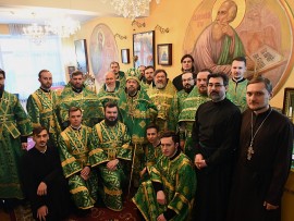 Епископ Каскеленский Геннадий молитвенно отметил день своего небесного покровителя