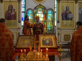 «Святые новомученики и исповедники Российские, молите Бога о нас!». За воскресной Литургией совершено празднование Собора новомучеников и исповедников Церкви Русской
