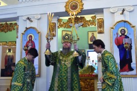 Архиерейская Литургия в праздник святой блаженной Ксении Петербургской
