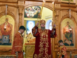 Архиерейская Литургия в праздник Собора Святых Новомучеников и Исповедников Церкви Русской
