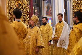 Служение епископа Каскеленского Геннадия в неделю о мытаре и фарисее