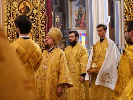 Служение епископа Каскеленского Геннадия в неделю о мытаре и фарисее