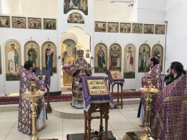 Память святых сорока Севастийских мучеников молитвенно почтили в Михаило-Архангельском храме Павлодара