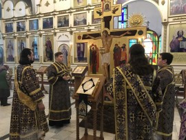 «Разделиша ризы Моя себе, и о одежде Моей меташа жребий». Епископ Варнава совершил первое в Великом посту чинопоследование Пассии
