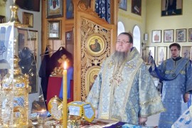 Архиерейская Литургия в праздник Собора Архангела Гавриила