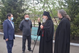 Состоялась встреча Управляющего Павлодарской епархии с акимом города Аксу и секретарем аксусского городского маслихата