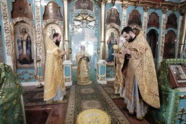 27 июня 2021 года, в неделю 1-ю по Пятидесятнице, праздник Всех Святых от века Богу благоугодивших