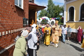 Архиерейская Литургия в день Престольного праздника храма Всех Святых Петропавловска