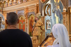 Служение викариев Астанайской епархии в неделю Всех святых, в земле Русской просиявших