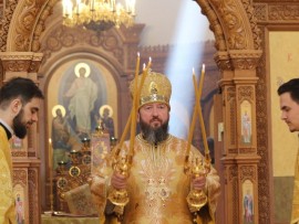 В день памяти преподобного Серафима Саровского епископ Амфилохий совершил Божественную Литургию в Андреевском кафедральном соборе
