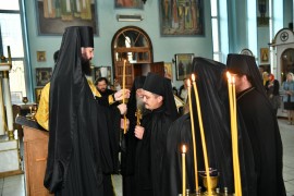 В Константино-Еленинском кафедральном соборе совершен монашеский постриг