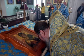 Архиерейская Литургия в праздник Владимирской Иконы Божией Матери