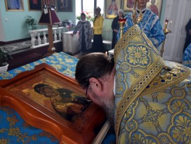 Архиерейская Литургия в праздник Владимирской Иконы Божией Матери