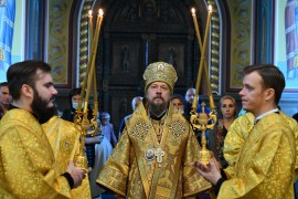 Служение епископа Геннадия в день памяти благоверного князя Александра Невского