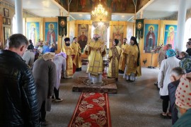 Архипастырский визит в город Зыряновск. Престольное торжество Даниловского храма