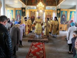 Архипастырский визит в город Зыряновск. Престольное торжество Даниловского храма