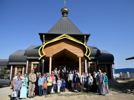 В праздник Рождества Божией Матери епископ Каскеленский Геннадий возглавил престольные торжества в Богородице-Рождественском храме поселка Акжар