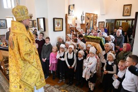 В день памяти апостола и евангелиста Иоанна Богослова епископ Каскеленский Геннадий совершил Божественную Литургию