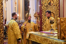 Служение епископа Каскеленского Геннадия в Неделю 18-ю по Пятидесятнице