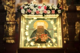 В день памяти священноисповедника Николая, митрополита Алматинского, епископ Каскеленский Геннадий совершил Божественную Литургию