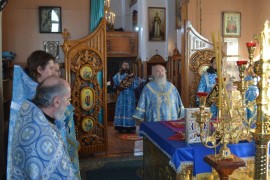 В день празднования в честь Иверской иконы Божией Матери в Иверско-Серафимовском соборе Экибастуза отметили престольный праздник