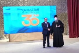 Преосвященному епископу Севастиану вручена медаль «30 лет Независимости Республики Казахстан»