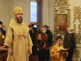 Неделя святых праотец. Божественная Литургия в Андреевском кафедральном соборе