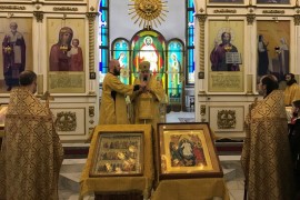 В воскресенье святых праотец в Благовещенском кафедральном соборе Павлодара молитвенно почтили праведников Ветхого Завета