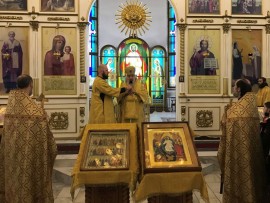 В воскресенье святых праотец в Благовещенском кафедральном соборе Павлодара молитвенно почтили праведников Ветхого Завета