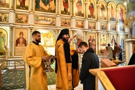 Новогодний молебен в кафедральном соборе г.Костанай