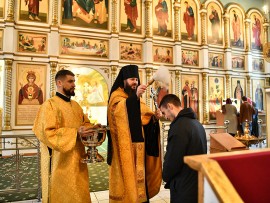 Новогодний молебен в кафедральном соборе г.Костанай