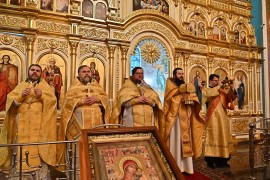 Божественная литургия в кафедральном соборе святого Иоанна Богослова г.Рудного