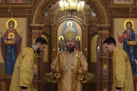 Служение епископа Амфилохия в Неделю о мытаре и фарисее