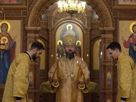 Служение епископа Амфилохия в Неделю о мытаре и фарисее