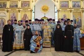 В Благовещенском кафедральном соборе Павлодара поздравили епископа Павлодарского и Экибастузского Варнаву с 65-летием со дня рождения