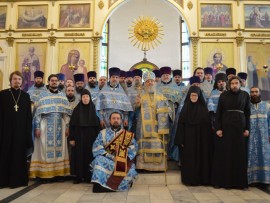 В Благовещенском кафедральном соборе Павлодара поздравили епископа Павлодарского и Экибастузского Варнаву с 65-летием со дня рождения