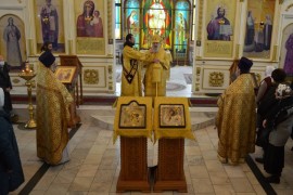 В первое воскресенье Великого поста в главном храме Павлодарской епархии молитвенно отметили праздник Торжества Православия