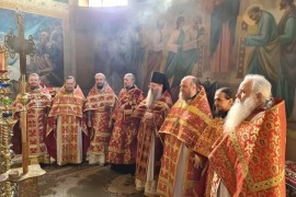 Служение наместника Чимкентской и Туркестанской епархии иеромонаха Хрисанфа (Коноплева) во дни Светлой седмицы 2022 года