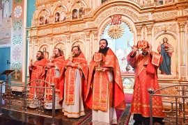 Антипасха в кафедральном соборе апостола Иоанна Богослова города Рудного.
