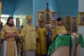 Престольный праздник отметили в храме Всех святых в земле Российской просиявших поселка Солнечный