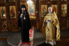 Собор всех святых в Церкви Русской просиявших. Божественная Литургия в Свято-Покровском храме города Усть-Каменогорска